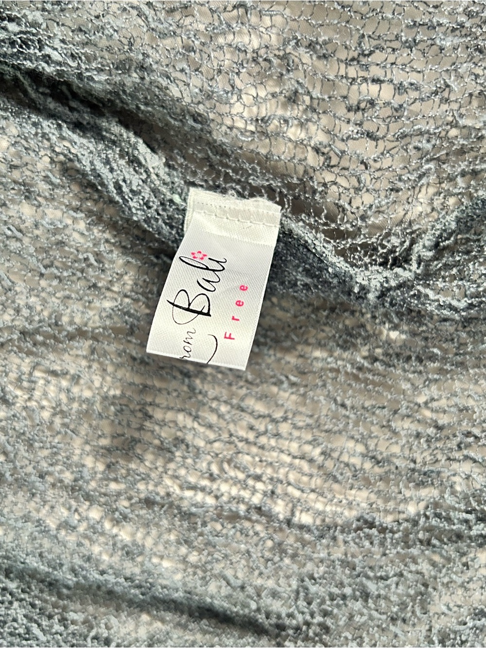 Gray Sheer Open-Front Ruffled Hem whimsigoth witchy Cardigan Shrug - Picture 9 of 11